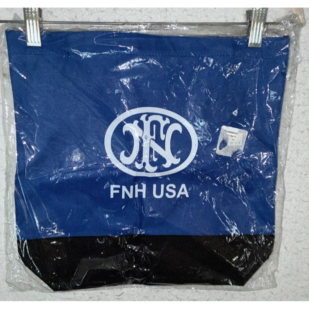 FNH USA Canvas Tote Bag Navy Blue Black White Logo NEW